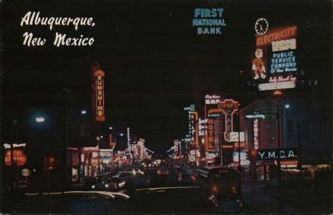 Albuquerque New Mexico Central Avenue Jim Hembree Postcard