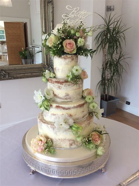 4 Tier Wedding Cake With Fresh Flowers Tommy Grier Torta Nuziale