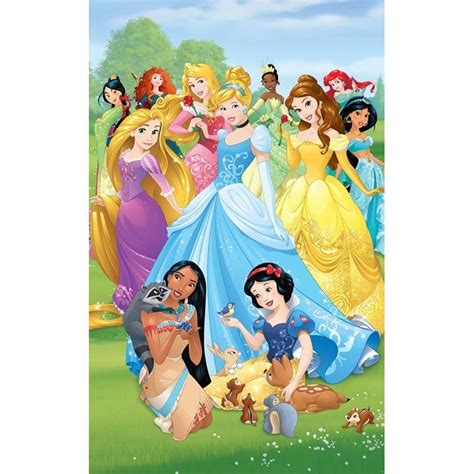 Fotomural Decorativo Todas Las Princesas Disney Juntas