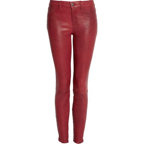 J Brand Oxblood Red Leather Legging The Color Of Fall Red Leather Pants Red Leather