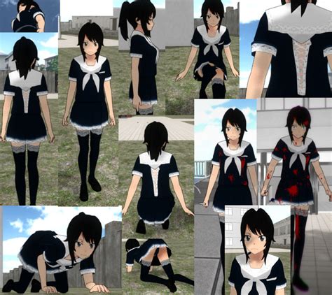 Yandere Sim Customized Uniform Maid Style By The Generic Overlord