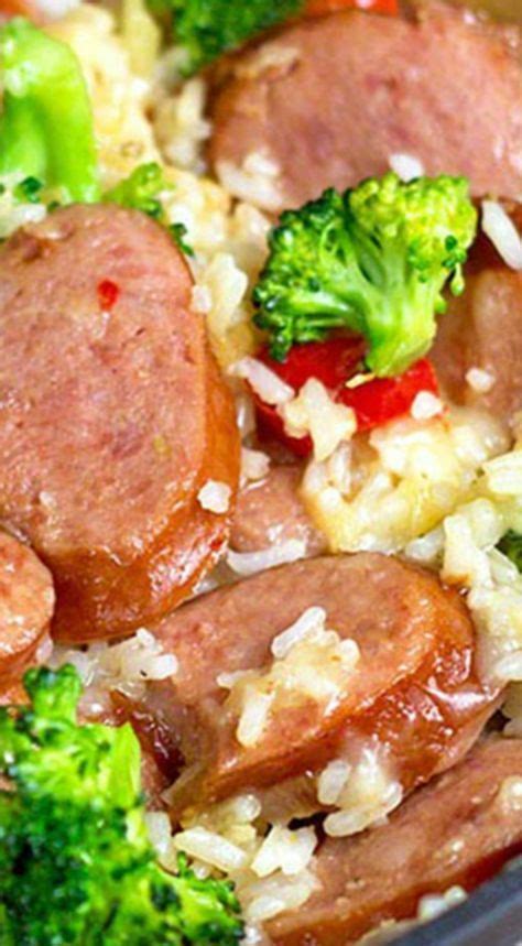 smoked sausage skillet dinner is a complete meal cooked in one pan quick easy and totally