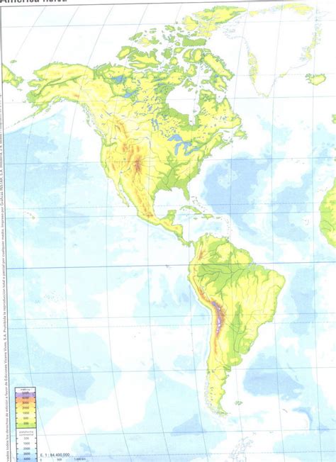 Mapa Fisico Mudo De America Para Imprimir En Color Mapa Fisico