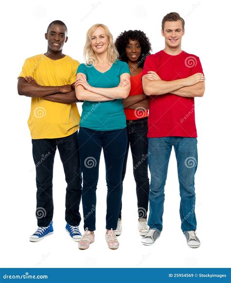 Team Of Young People Posing In Style Stock Image Image Of Couples