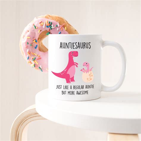 Auntiesaurus Aunt Gift For Aunt Mug Auntie Gifts Aunt Birthday Etsy