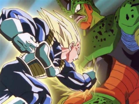 Vegeta Punches Cell In The Gut By L Dawg211 On Deviantart