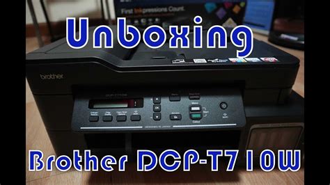 Unboxing Installing Wireless Print Test Of Brother Printer Dcp T710w