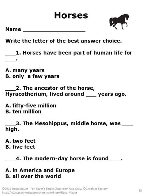 Printable Horse Trivia Questions And Answers Challenge Your Knowledge