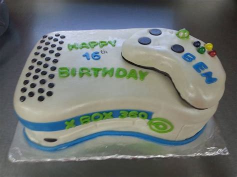 Sixteen year olds are picky and it can be hard to decide what should be included on the sweet sixteen party menu. x-box 360 cake for the 16 year old birthday boy. | 16 year ...