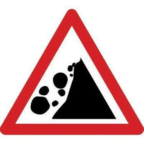 Class 2 Falling Rocks Right Sign Signs And Id Manutan Uk