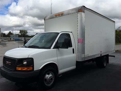 Rode great, towed great, good solid truck for all. 2014 GMC Savana 3500 16ft box trk offered at Robb Overpass ...