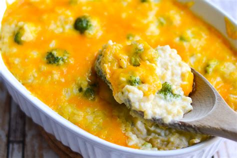 Cheesy Broccoli And Brown Rice Casserole A Dash Of Soul