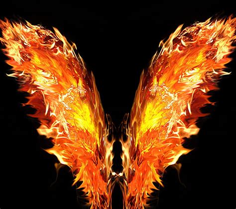 3840x2160px 4k Free Download Fire Wings Fire Wings Hd Wallpaper