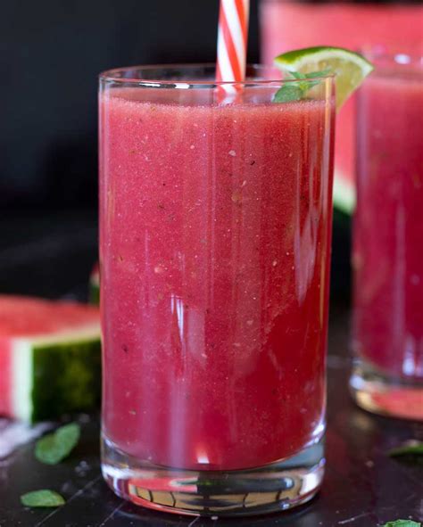 Watermelon Smoothie Recipe Go Eat Green Easy Summer Drink