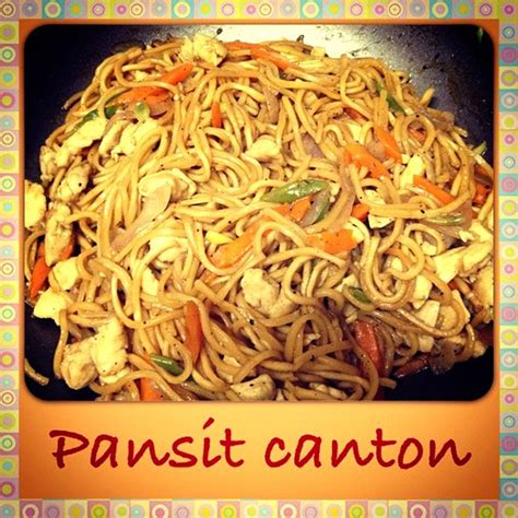 My Homemade Filipino Food Called Pansit Canton A Simple And Delicious