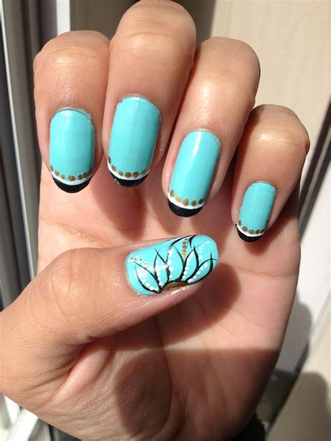 Cute Turquoise Nail Design Turquoise Nail Designs Turquoise Nails