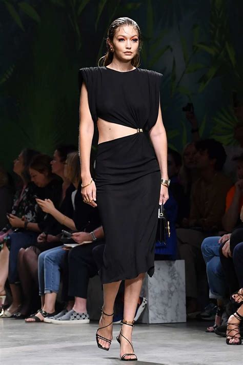 Gigi Hadid Walks The Runway At The Versace Show During Milan Fashion