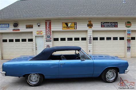 1965 Chevelle Convertiblemetallic Blue Paintnice Interior