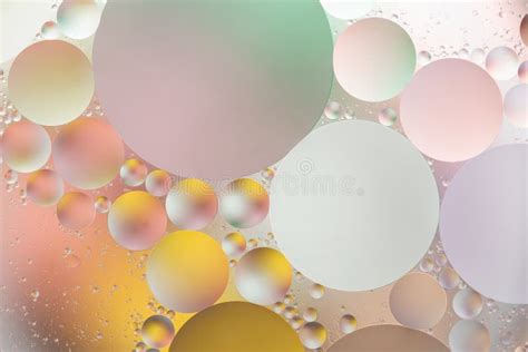 Colorful Backdrop With Oil Drops On Water Surface Abstract Background