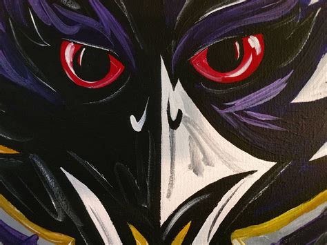 Baltimore Ravens Abstract Painting Art Football Etsy In 2021