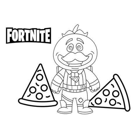Tomato Head Fortnite Coloring Page Online 🐹 Free Online Coloring Pages 🍄