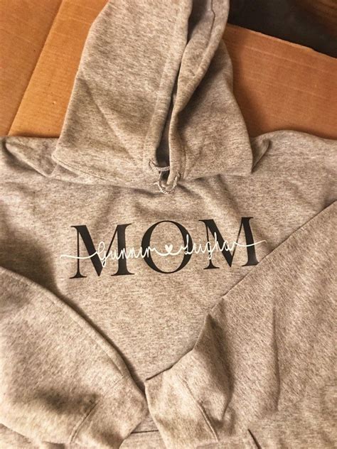 Mom Hoodie Personalized Mom Sweatshirt Mothers Day T Kids Name