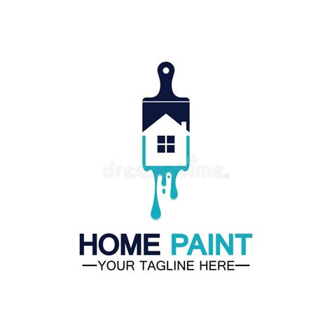 Home Painting Vector Logo Designhome House Painting Service Coloring