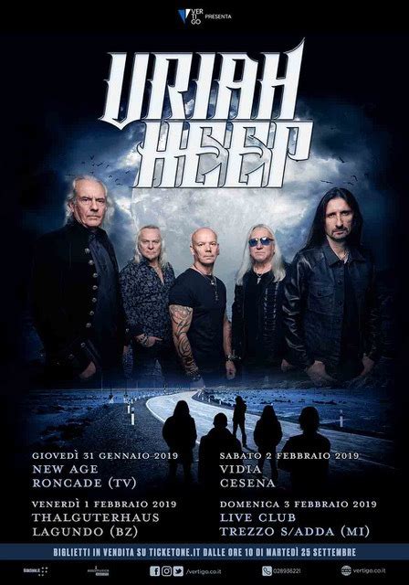 Uriah Heep Il Ritorno Della Rock Band Inglese I Dettagli Delle 4 Date