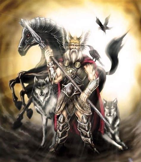In Norse Mythology Odin The Allfather Was The Chief God Ruling Over