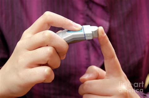 Blood Glucose Test Photograph By Aj Photo Science Photo Library