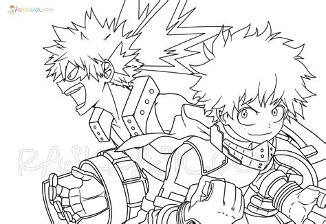 Deku Coloring Pages Coloring Pages Free Printable
