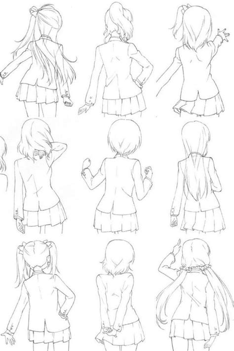 Cute Anime Drawings Black And White Pencil Sketch Different