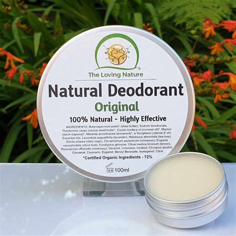 Natural Organic Deodorant Cream Original The Loving Nature