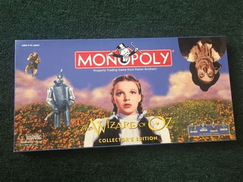 Vintage 1998 Monopoly Wizard Of Oz Collectors Edition Parker Brothers