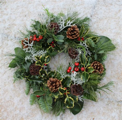 Natural Wreath For A Door Or A Grave Natural Wreath Holiday Decor