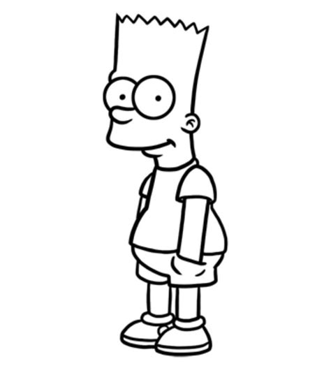 Bart Simpson Para Colorir Simpsons Drawings Easy Cartoon Drawings