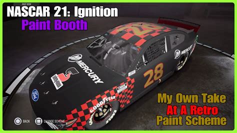 Nascar Ignition Paint Booth Throwback Style Paint Scheme Youtube