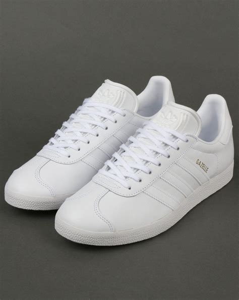 Ladies White Adidas Gazelle Trainers Welcome To Order