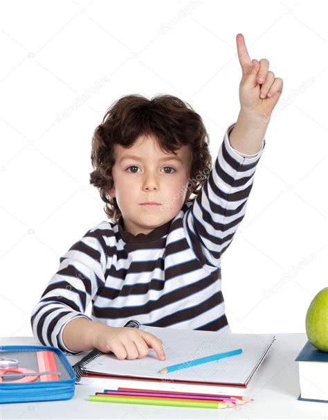 Adorable Boy Studying Stock Photo By ©gelpi 9433484