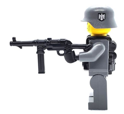 Brickarms Mp40 V2 Extended Stock German Ww2 Submachine Gun Lego