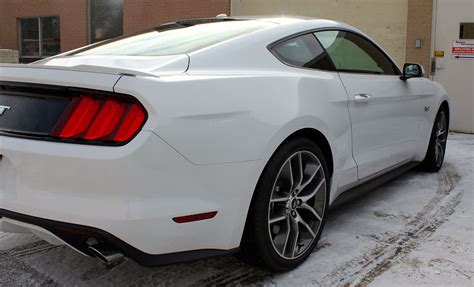 2015 White Mustang Gt Rearside View 2015 Mustang Mustang Mustang Gt
