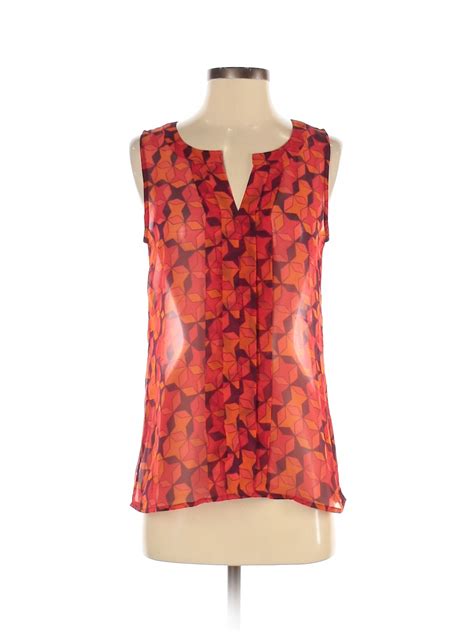 Banana Republic Factory Store Women Orange Sleeveless Blouse Xs Ebay
