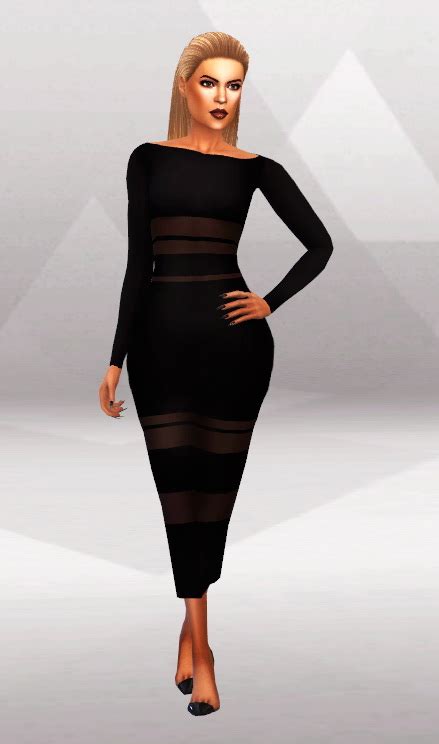 Simpliciaty Kk Tight Long Dress And Midi Skirt • Sims 4 Downloads