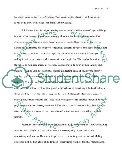 Tips To Do Good In Examinations Essay Example Topics And Well Written