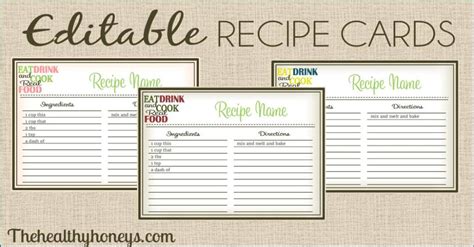 With so many different design options, you are sure to find something to suit you or your loved ones, as well. 15 FREE Recipe Cards Printables, Templates, and Binder Inserts