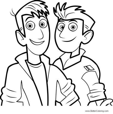 Wild Kratts Coloring Pages Chris Kratt Free Printable Coloring Pages