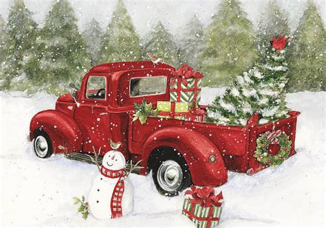 Rustic Christmas Truck Wallpaper At Christmas Wallpaper