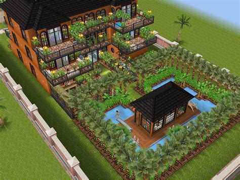 Sims freeplay vacation villa original design. Pin von Emma Hajo auf my sims houses | Haus ideen, Haus, Ideen