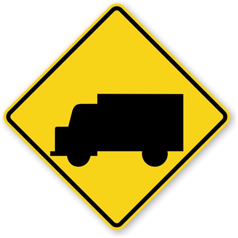 Truck Crossing Traffic Sign W11 10 Sku X W11 10