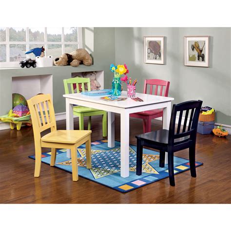 For children 3 years old and under, pick chairs as low as 10 inches from the ground, as these will prevent injuries. Furniture of America Carolyn Transitional 5 Piece Youth ...